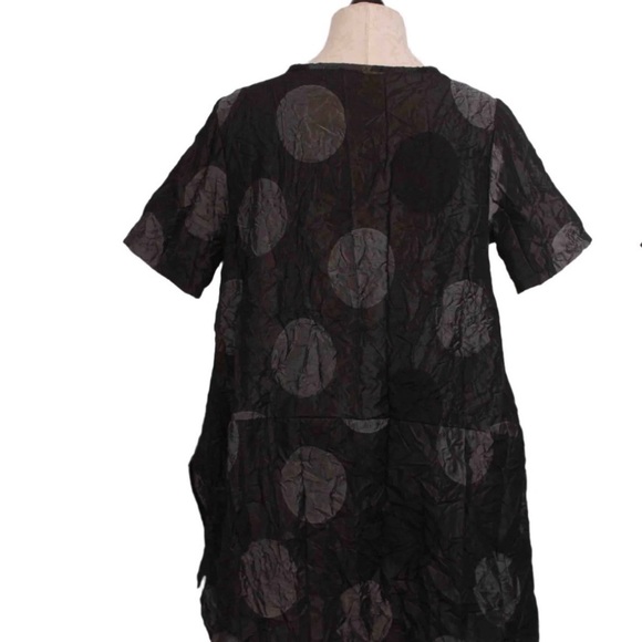 Kozan Black Oversized Boxy Short Sleeve Blouse - Picture 8 of 8
